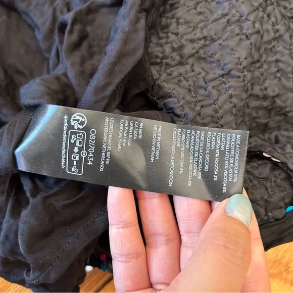 By Anthropologie Velvet Sequin Mini Dress - Picture 9 of 10